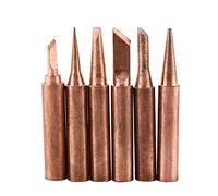 CHICIRIS 6PCs Versatile 900 M-T Copper Copper Polling Kit with 6 Different Shapes, User-Friendly Soldering Tips for Soldering Iron Stations, Suitable for Various Requirements