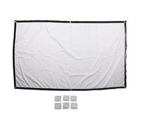 CHICIRIS 72 Inch Foldable Projector Screen with 16:9 Aspect Ratio for Home Conference, Clear Wide Angle Viewing for Movies and Music Videos