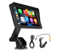 CHICIRIS 7in Portable Car Touch Screen with FM Radio, MP5 Player, Auto, Reverse Image for Carplay, DC12 to 36V