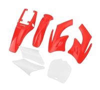 CHICIRIS 7PCS Plastic Fairing Body Cover Kit, Shockproof Motorcycle Mudguard Replacement with Rugged ABS Construction for Apollo Dirt Bike Chinese 2 Stroke (Red)
