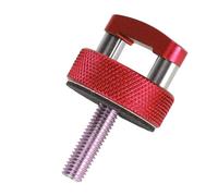 CHICIRIS 8 Pcs Quick Removal Fastener Thumb Screws, Billet Aluminum Hard Top Bolts with Pull Rings for Bronco 2dr 4dr 2021 and Up (Red)