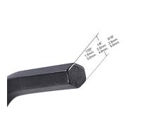 CHICIRIS 9pcs Guitar Allen Wrench Set, 1.5mm-5.0mm Truss Rod Hexagonal Key, for Neck, Bridge, Nut Screw Adjustment, with 9 Gauge for Most Guitars, Carbon Steel Material