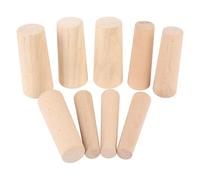 CHICIRIS 9PCS Soft Wood Plugs, Tapered Wood Plugs Set, Conical Cork Thru Hull Hole, 3 Sizes 19-50mm for Emergency Control on Boat Yacht Sailboat