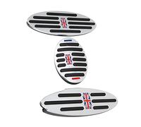 CHICIRIS Accelerator Pad with Rest Step Stainless Steel Rubber for F54 | Non-slip Surface for Safe Driving, Stainless Steel + PPE Rubber , No-drill Easy Installation