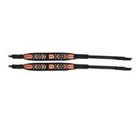 CHICIRIS Accordion Straps Leather Velvet Accordion Shoulder Strap Set Adjustable 73 to 109 Cm for 16 to 120 Bass Accordions with Back Strap for Practice Performance Players (Ethnic Geometric)