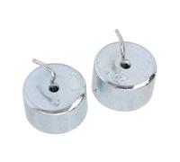 CHICIRIS Accurate Hooked Mass Chrome Plated Steel Portable Measurement Tools for Laboratories 20g X 2 Pieces