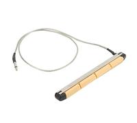 CHICIRIS Acoustic Bass Pickup, 2.5mm Jack, Metal Saddle, 80mm | Under-Saddle Transducer Full-Range Bass Response Pre-Wired 2.5mm Connection Fits 4-String Models 330mm Cable for Endpin Jacks