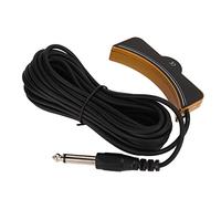 CHICIRIS Acoustic Guitar Soundhole Pickup, Plastic Metal Guitar Pickup Replacement, Free Hole Opening Design, Cable Connection, Low Feedback, for Practice Recording Folk Players