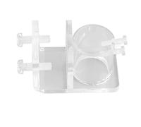 CHICIRIS Acrylic Aquarium Pipe Clip High Transparency Durable Water Pipe Clamp for Fish Tank with Space-Saving Design 1 Unit (Single Hole 25mm/0.98in Inner Diameter)