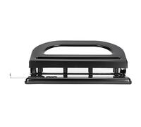 CHICIRIS Adjustable 30 Pages Manual Paper Hole Puncher for School Office Stationery, 4 Hole Puncher with Positioning Ruler, Durable Iron Material for Home Office Use