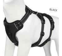 CHICIRIS Adjustable Dog Harness, Reflective Design, Comfortable Handle, D-ring Safety, Multifunctional for Traction and Expansion, Suitable for Medium Large Dogs, Made of 1680D Oxford (L)