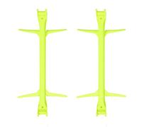 CHICIRIS Adjustable Yellow Agility Speed Training Hurdles for Football Soccer Training Tool for Athletes Lightweight Plastic 2pcs for Athletes on The Go