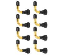 CHICIRIS Aerospace-Grade Material, Angled Design, Multi-Vehicle Application, 8 Pack Aluminum Alloy Tire Valve Extensions for Tubeless Tires Universal Fit Scooter Bike Wheels, Leakproof