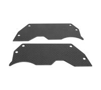 CHICIRIS Air Dam Diffuser Carbon Fiber Wheel Cover Lightweight Left and Right Set Improved Stability Easy Install for Arrma Limitless Infraction 6S BLX RC Cars