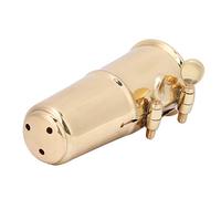 CHICIRIS Alto Saxophone Mouthpiece Cap Ligature, Brass Saxophone Accessories with Clear Sound and Easy Control for Replacement and Musical Instrument
