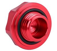 CHICIRIS Aluminium Alloy Oil Filler Cover, Resistant T6061 Material with Excellent Sealing for Car Engine Fuel Tank Cap (Red)