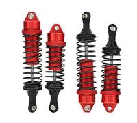 CHICIRIS Aluminum Alloy RC Car Shocks Struts Damper, Adjustable Front/Rear Dampers for 1/10 SLASH RC Car, Blue & Red, 4pcs (Red)
