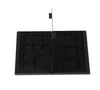 CHICIRIS Aluminum Storage Case for Memory and TF - Lightweight and Durable Protects Against Pinching and Damage Contains 8 TF, 4 SD Travels Black/Silver/Red and Photography (Black)