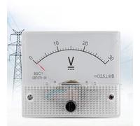 CHICIRIS Analog Current Voltmeter 2.5 Accuracy DC Voltage Meter for Experimenters and Home Use Plastic 2.4 X 1.8 X .2in for Experiments (Pressure measurement 0-30V)