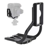 CHICIRIS Anodized Aluminum Alloy Rapid Release L L -plate of the -plate for the D800/D800/D810 Chamber with Battery Grip, Hollow Design Camera for User, 1 X Fast Release Key 3 X Hexade Fabric Key