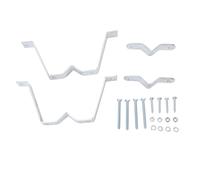 CHICIRIS Antenna Wall Mount Bracket, Heavy Duty TV Antenna Mount Bracket Set, Galvanized Steel Wall Clamp for Flag Pole, Chimney, Pipe, Suitable for TV Mast Brackets