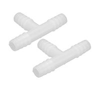 CHICIRIS Aquarium Airline Tubing Connectors Transparent Durable T Shape Joint for Gardens 10mm Multipurpose Plastic 2.28in 2pcs