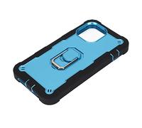 CHICIRIS Armor Covers with Stand for 13 Pro Max Designed with Soft TPU and Heat Dissipation Aluminum Alloy for Daily Use (Black + Blue)