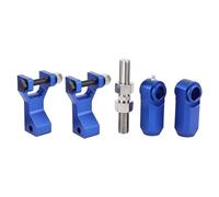 CHICIRIS ATV Adjustable Front Rear Lowering Kit Aluminum Front Lowering Kit and Rear 3.5in Drop 1in to 4in for 350 660 700 Racing Trail Riding (Blue)