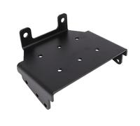 CHICIRIS ATV Winch Mount Plate, Powder Coated Steel Winch Mounting Bracket for 2000 to 3600 Lbs Winches, 4 Hole and 2 Hole Fit, for Eiger 400 Vinson 500 4x4 Off Road Use