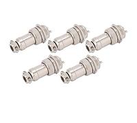CHICIRIS Aviation Plug Connector Durable Male Wire -power -power Chassis for Data Acquisition Systems, GX16 16MM 450 V, 5PCs (2pin)