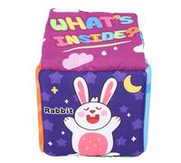 CHICIRIS Baby Tissue Box Toy, Adorable Stuffed Sensory Toy for Early Education with 3 Tissues 8 Scarves, for Infants Toddlers Cognitive Development (Dinosaur Pattern)
