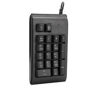 CHICIRIS Backlit Keypad, USB Wired 19 Key Numeric Keyboard with Tricolor Breathing Lighting, Design, for Computer Office Gaming (Black)