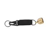 CHICIRIS Bear Bell with Magnetic, Thickened Brass Loud Bear Deterrent with Clear Sound, Emergency Whistle and for Hiking, Camping, Biking, Fishing and Outdoor Safety (Black)