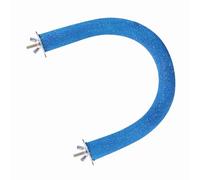 CHICIRIS Bird Perch Stand, Quartz Sand and Wood Material, Beak Grinding Toy, Ideal for Small Birds Play and Exercise, Fits Most Bird Cages (Blue)