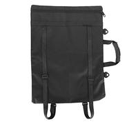 CHICIRIS Black Canvas Painting Backpack with Stainless Steel Zipper for Children A3 Drawing Board, Portable Bag for Artists (8K Black Portable Painting Bag)