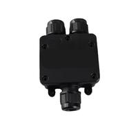 CHICIRIS Black Junction Terminal Box 3-Way Connector for Electrical Applications, IP68, ABS Material, 1 Unit