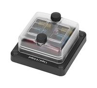 CHICIRIS Blade Fuse Block 6 Way Fuse Box PA66 Panel with LED Warning IP66 12V to 32V 100A Input 20A Per Circuit for Car Marine Boat RV