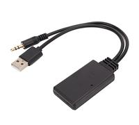 CHICIRIS Bluetooth Aux Adapter, ABS Metal Wireless Bluetooth Receiver 5.0 USB 3.5mm Stereo Music Cable Adapter, Plug and Play for Car Speakers and Players
