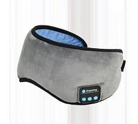 CHICIRIS Bluetooth Sleep Eye Mask, Wireless Light Shading for Sleeping Yoga Flying with Music Speaker (Gray)