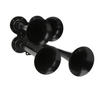 CHICIRIS Boat Air Horn Super Loud 150DB 4 Trumpets Air Horn, Easy Installation, Durable Zinc Alloy Construction, Powerful Sound, Sturdy and Portable, Designed for Various Vehicles,