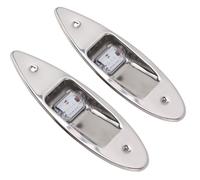 CHICIRIS Boat Navigation Lights, ABS 316 Stainless Steel LED Bow Light DC12V 120 Degree IP67 1NM Red Green Signal for Fishing Boats Ocean Yachts Ships Under 12m