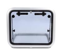 CHICIRIS Boat Porthole Window Aluminum Alloy Portlight Window 19 X 23 in Outward Opening 90 Degree Tempered Glass Locking Handle for Yachts Boats RV Roof Escape Use