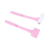 CHICIRIS Body Lotion Applicator Roller, Pink Foldable Back Scratcher with Comfortable Handle for Hard to Areas, Even Coverage, Travel Friendly, Multi Functional