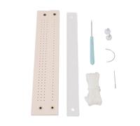 CHICIRIS Book Binding Punch Kit, Plastic Bookbinding Hole Guide Template with Stitching Method, for Wood Crafts Journals Scrapbooking Notebook Manual Binding