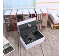 CHICIRIS Book Safe with Security Box, Metal Lock Box for Cash Jewelry (Pisa Leaning Tower Type)