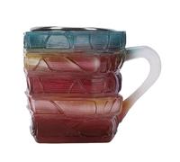 CHICIRIS Book Stack Coffee Mug, Colorful Resin Coffee Cup for Readers and Writers, 4.92x3.54in for Book Lovers