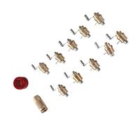 CHICIRIS Brass Watch Repair Tool Set, Easy to Carry Watch Main Spring Winder Kit with Bamboo Storage Box for Various Movements