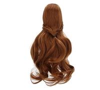 CHICIRIS Brunette Doll Hair Wig Sweet Doll Fring DIY Cutting Soft for 1/3 BJD, High Temperature Filament Long Hair Wig for the Style of (Light Brown)