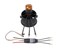 CHICIRIS Brushless Motor Fan Set 1900g Thrust 2300KV 64MM 12 Blades Lightweight Flexible Adjustable Fan Set for Computer Cooling Drone Modification
