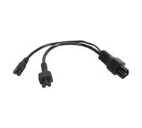 CHICIRIS C6 to C7 Power Plug Cord Reliable Y Splitter for Home and Work Devices 30cm PVC Shell